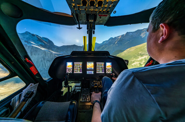 Flugsimulator – Motiv des Buchungsanbieters
